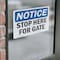 Signmission Stop Here For Gate OSHA Notice Sign, Vinyl Decal, 10in W x 7in L, 2PK OS-2PACK-NS-D-710-L-18478 - alternate 3
